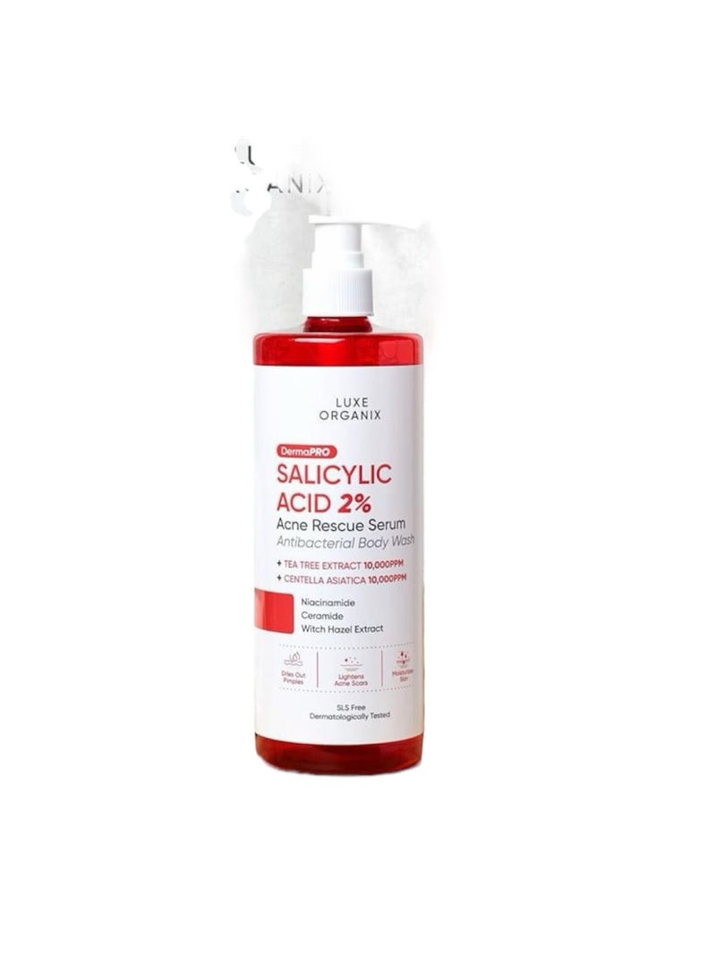 Salicylic acid 2% acne  rescue serum antibacterial body wash