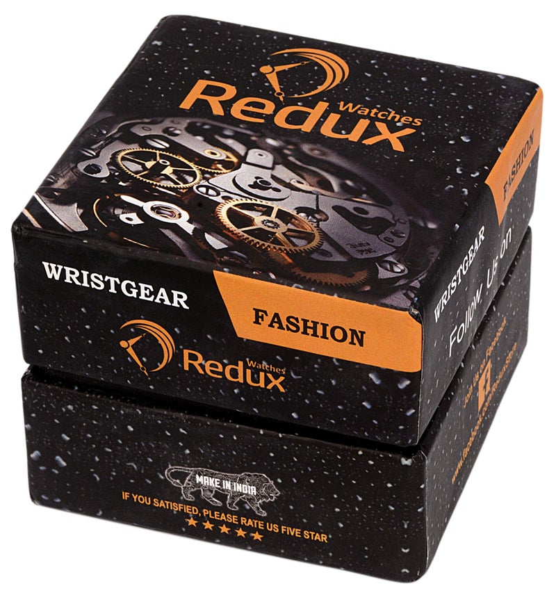 REDUX Analog Black Dial Black Colored Strap Watch for Men's & Boy's RWS232S - Image 4