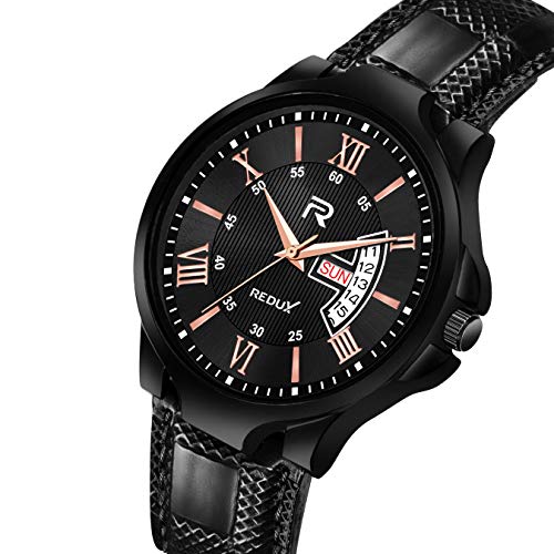 REDUX Analog Black Dial Black Colored Strap Watch for Men's & Boy's RWS232S - Image 2
