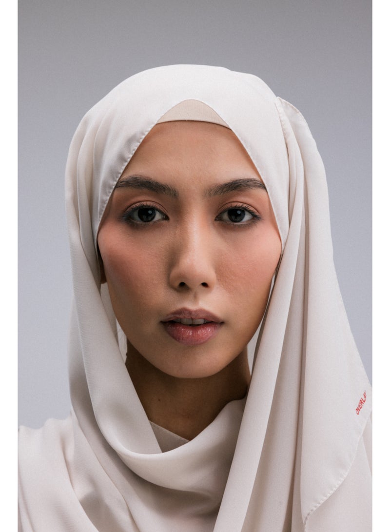 Overlay CHIFFON HEADSCARF - EGGSHELL - Image 1