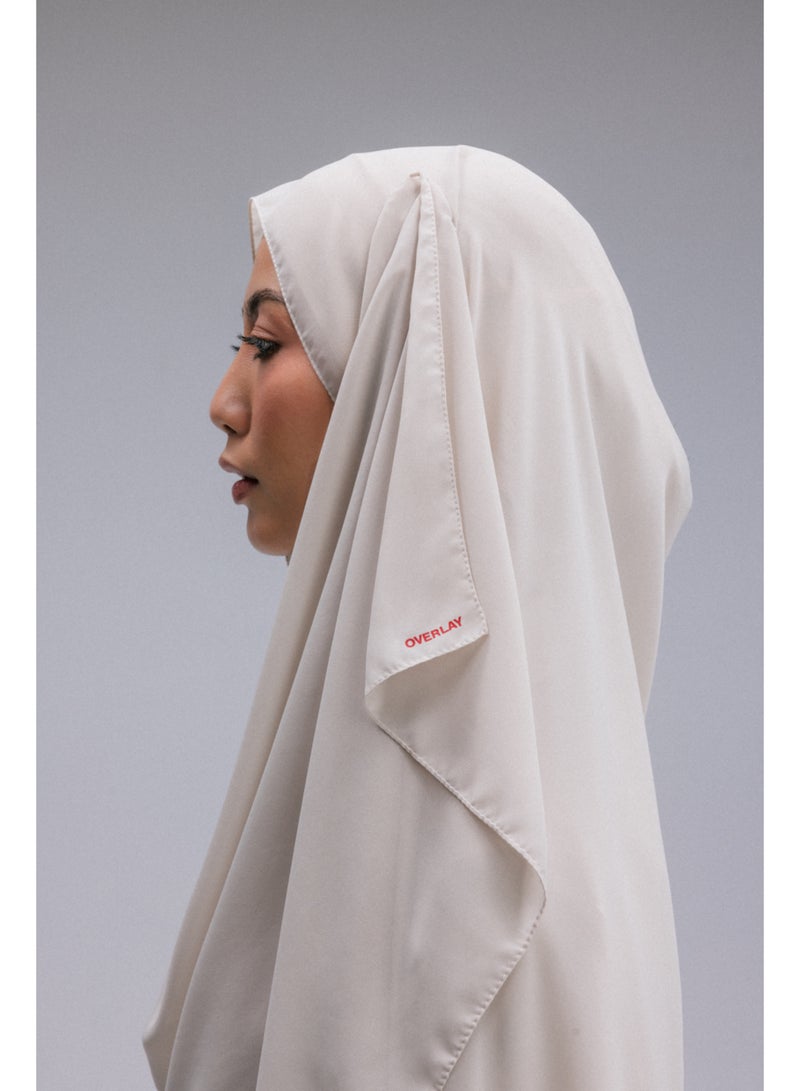 Overlay CHIFFON HEADSCARF - EGGSHELL - Image 3