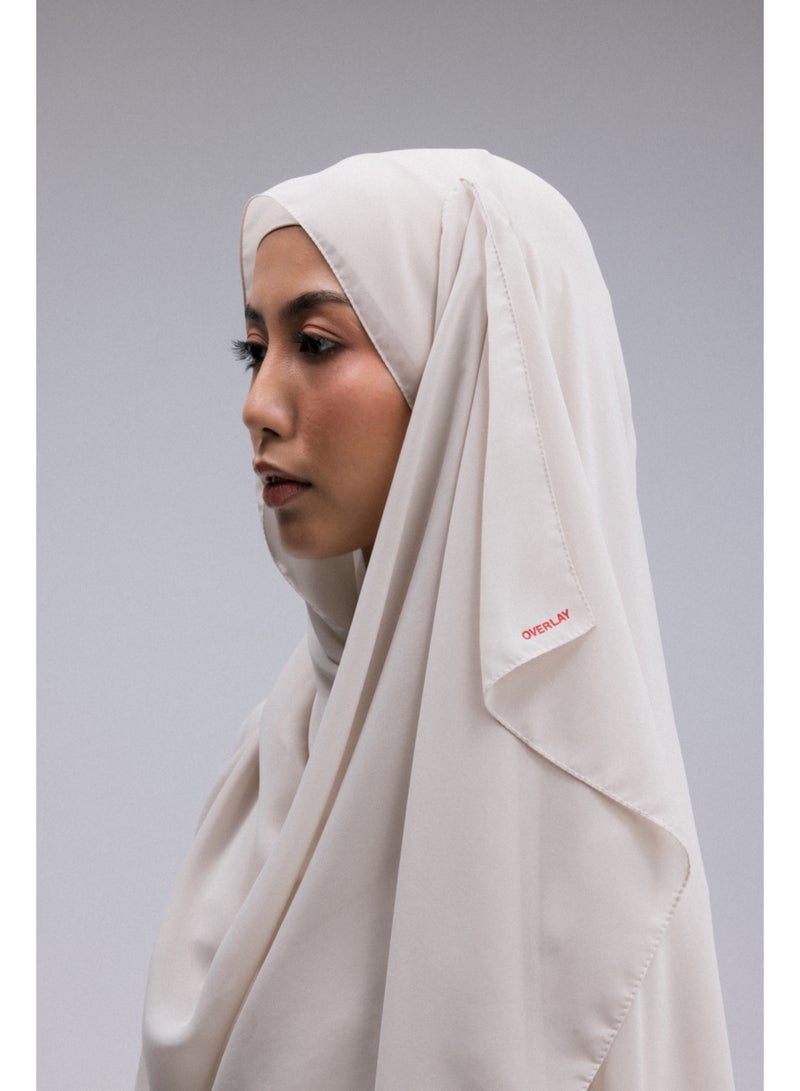 Overlay CHIFFON HEADSCARF - EGGSHELL - Image 2