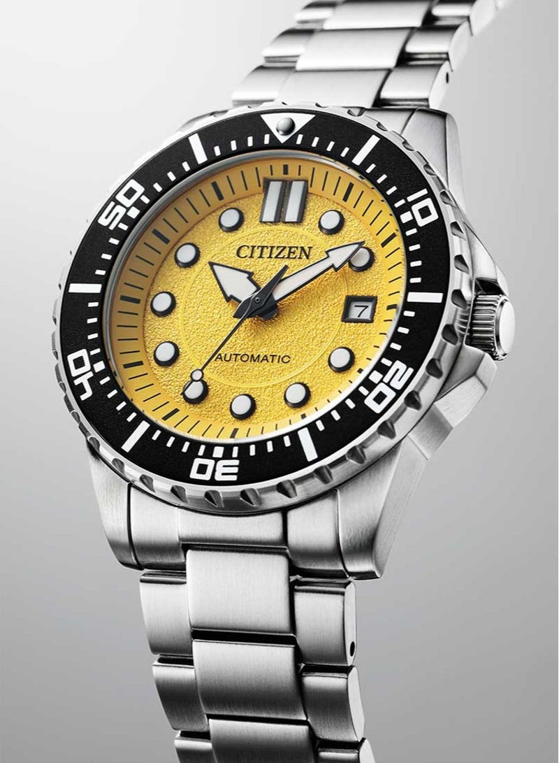 Citizen Men NJ0170-83Z Automatic Stainless Steel Watch 43mm Yellow - Image 2