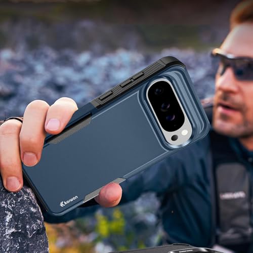 KARWAN Shockproof Back Case Cover Compatible with Google 9/10PROXL, Heavy Duty Case with 360 Degree Camera Protection, Dual Layer Rugged Bumper Protection Cover with Matte Finish (Blue) - Image 5