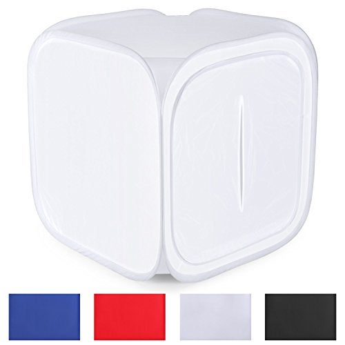 Neewer Neewer 24x24 inch/60x60 cm Photo Studio Shooting Tent Light Cube Diffusion Soft Box Kit with 4 Colors Backdrops (Red - Image 1