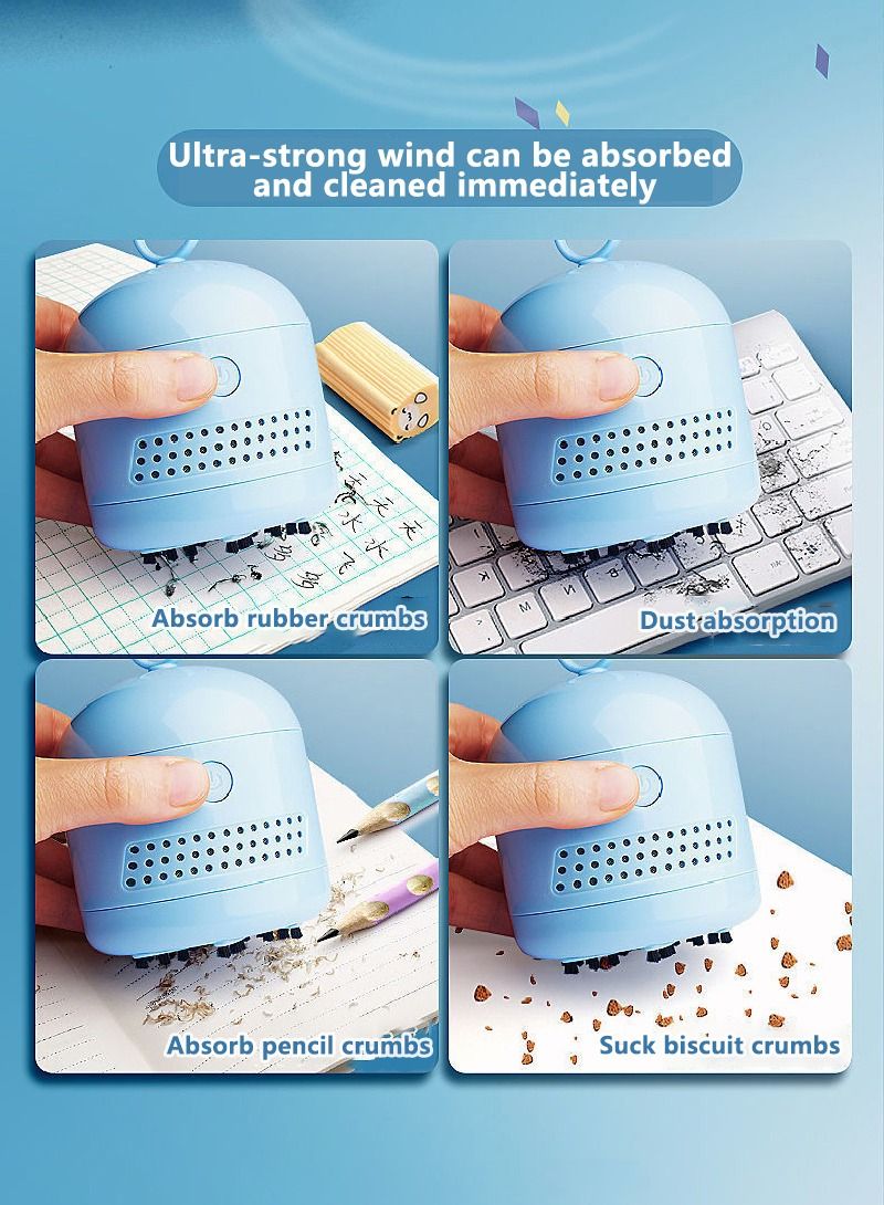 33PCS Electric Pencil Sharpener Eraser Vacuum Cleaner Set Portable Stationery Set For Kids Adults Home Office School Classroom - Image 4