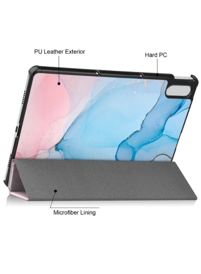 for Samsung  Galaxy Tab Pad S9 Ultra / S8 Ultra, Auto Wake/Sleep, Comfortable Skin Touch, Hard Shell Trifold Stand Protective Cover - Image 4