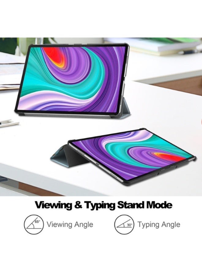 for Samsung  Galaxy Tab Pad S9 Ultra / S8 Ultra, Auto Wake/Sleep, Comfortable Skin Touch, Hard Shell Trifold Stand Protective Cover - Image 3
