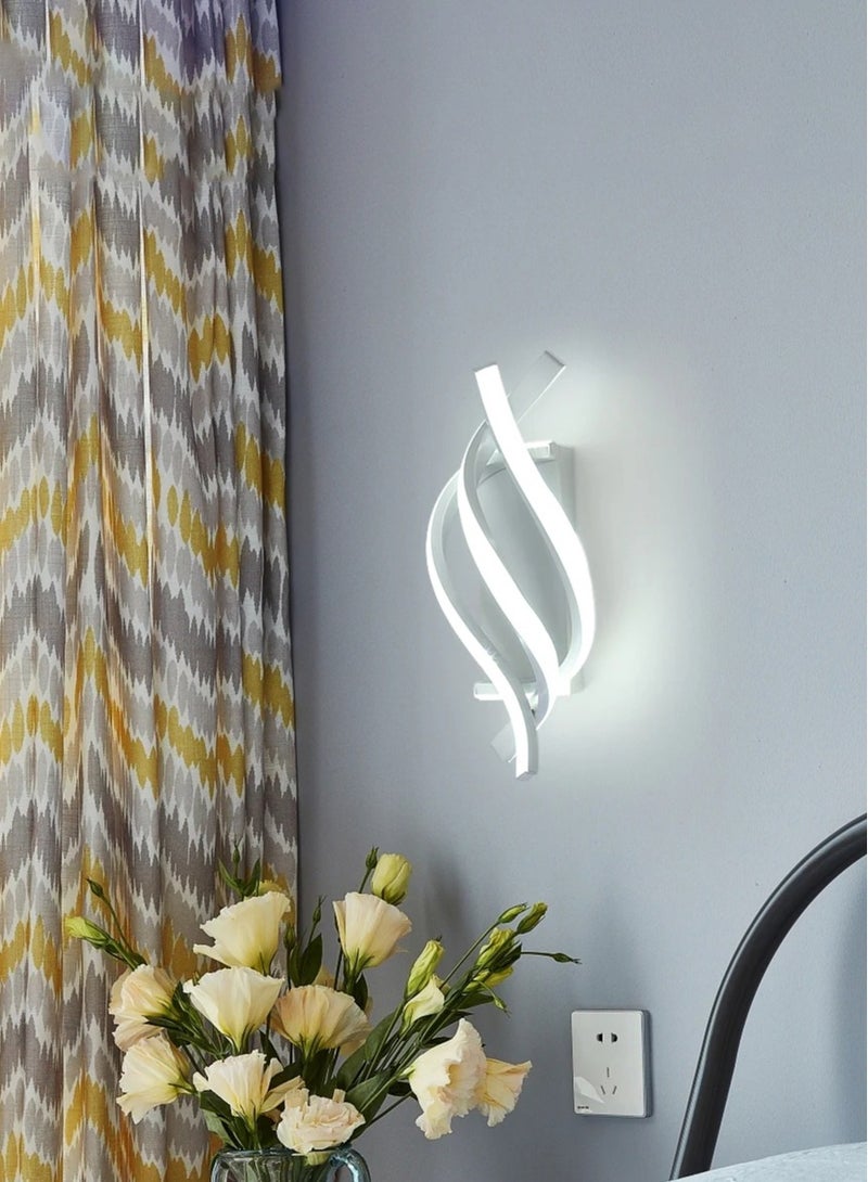 MIXDE LED Indoor Wall Light 3 Strip Twist LED Aluminium Wall Light White 22W White Light - Image 4