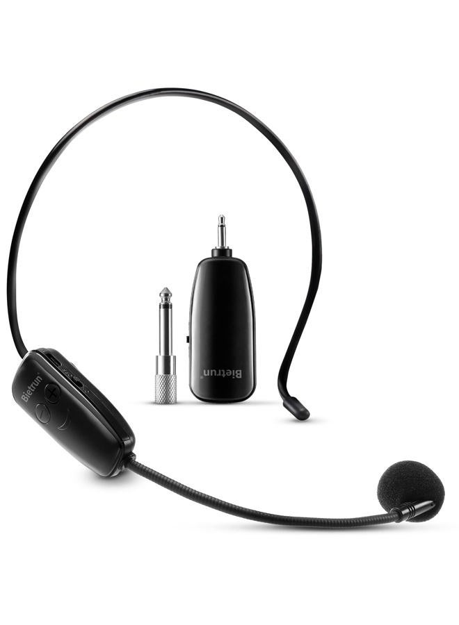 Bietrun Wireless Microphone Headset, Professional UHF Wireless Headset Mic, Headset and Handheld 2 In 1, 160 ft (50M) Effective Range, for Voice Amplifier,Teaching, Speaker,PA System, Fitness Instructor - Image 1