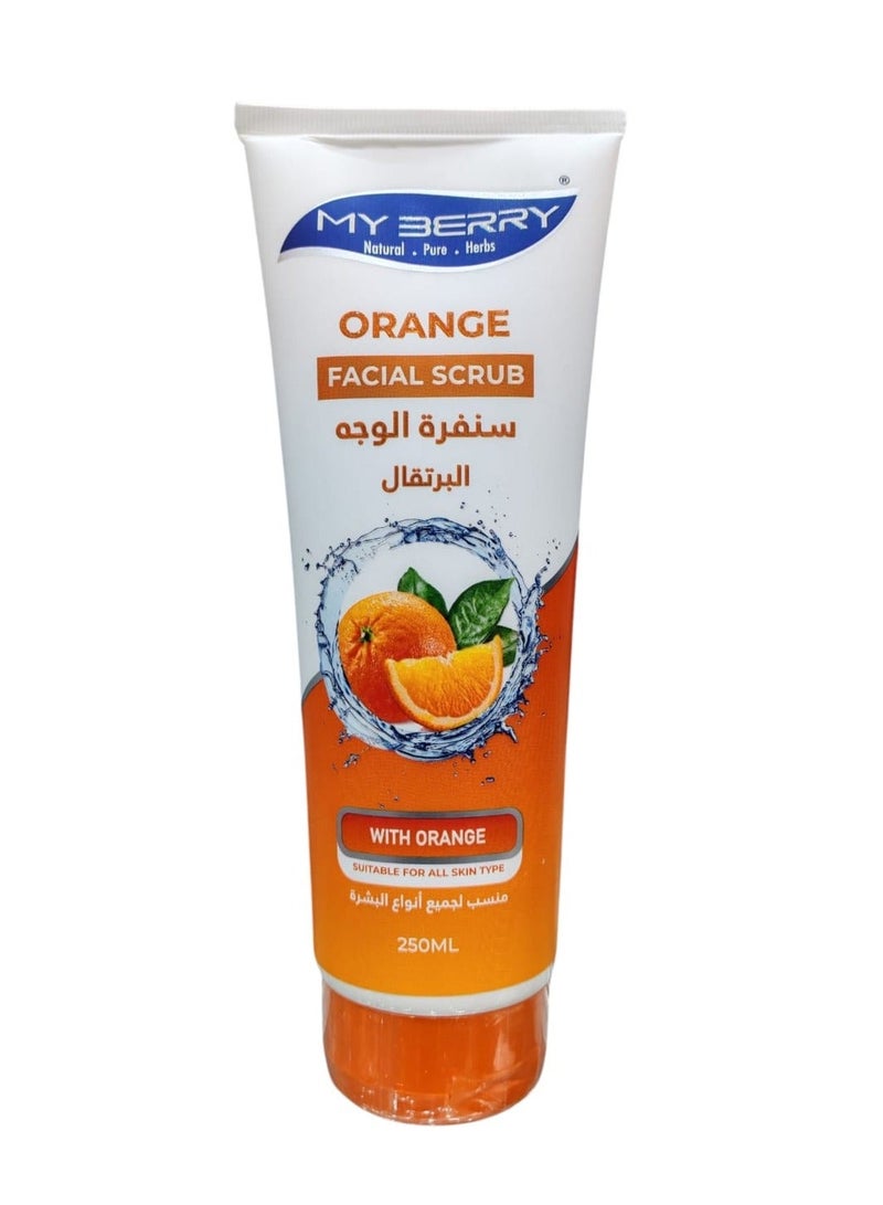 ماي بيري صنفرة الوجه بالبرتقال مناسب لجميع النواع البشره 250 مل