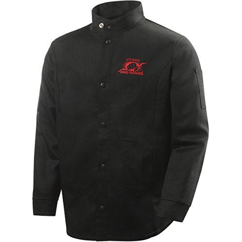 Steiner Pro-Series Weldlite Flame-Retardant Cotton Welding Jacket- Large Black - Image 1