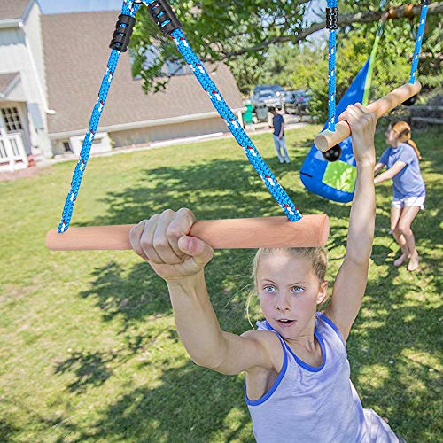 BeneLabel 3 Ninja Monkey Bars Obstacle, Obstacle Course Bars, Outdoor Play Set, Swing Accessory Set, Obstacle Course for Training Equipment, Great for Kids and Youth, 250LB Capacity - Image 2