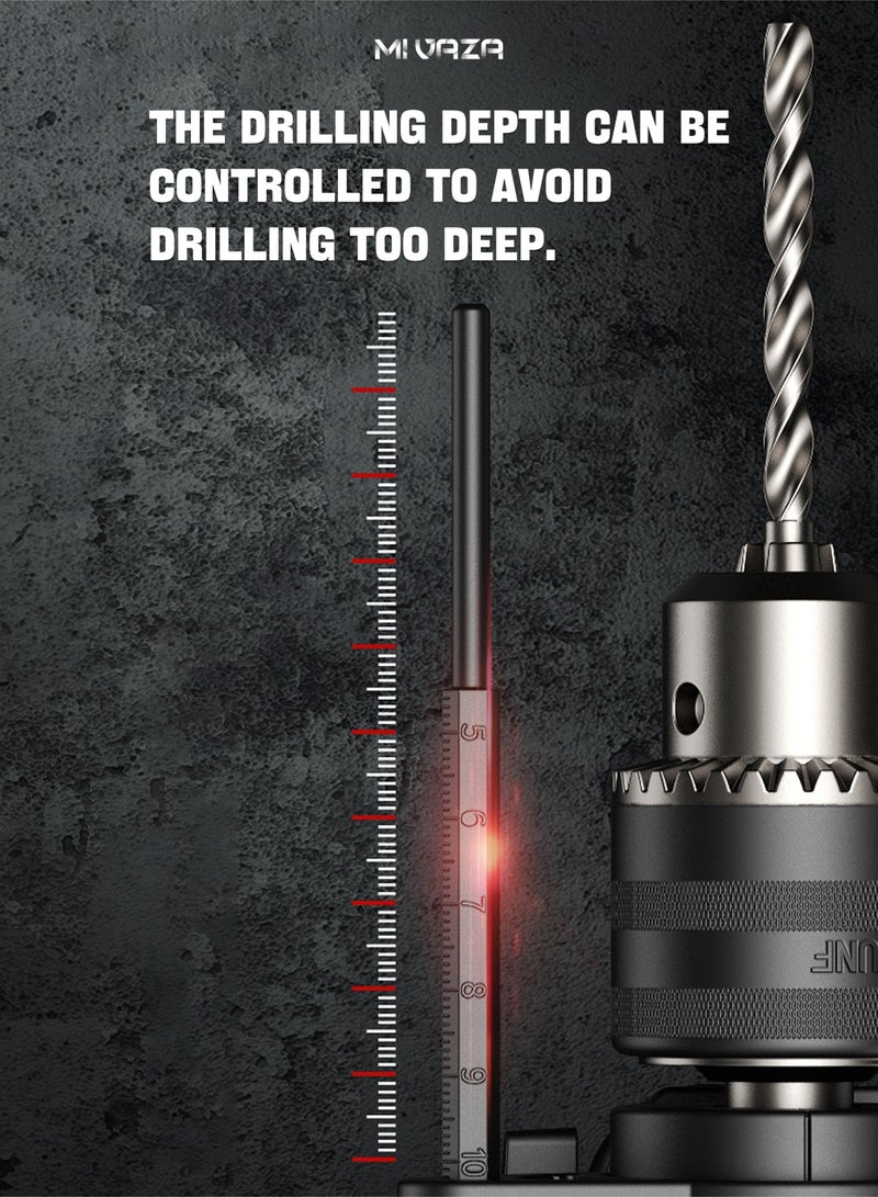 Mi VAZA 710W Corded Hammer Drill - Electric Impact Drill Kit with Screws, Storage Box, Universal Shaft, Screwdriver Bit, Impact Drill Bit, Expansion Tube, Depth Gauge, Auxiliary Handle, Hexagon Socket - Home Tool Kit - Image 5