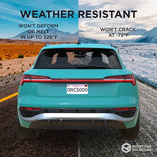 Rightcar Solutions Silicone License Plate Frame | The Original Premium Grade Silicone Car Plate Frame | Rust Proof, Rattle Proof, Weather Proof License Plate Holder (Aqua Blue) - Image 2