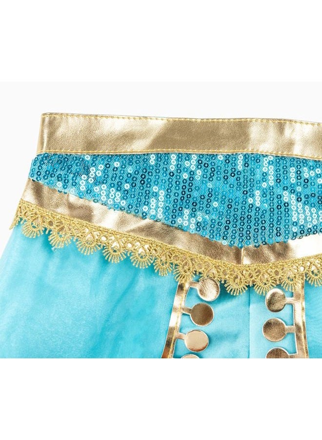 Funna Costume for Women Princess Dress Up Outfit Party Supplies Blue, X-Small/2 - Image 5