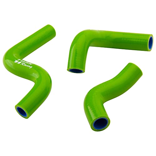 Tusk Radiator Hose Kit Green Compatible with Kawasaki KX112 20222026KX85 20142026KX100 20142021 - Image 3