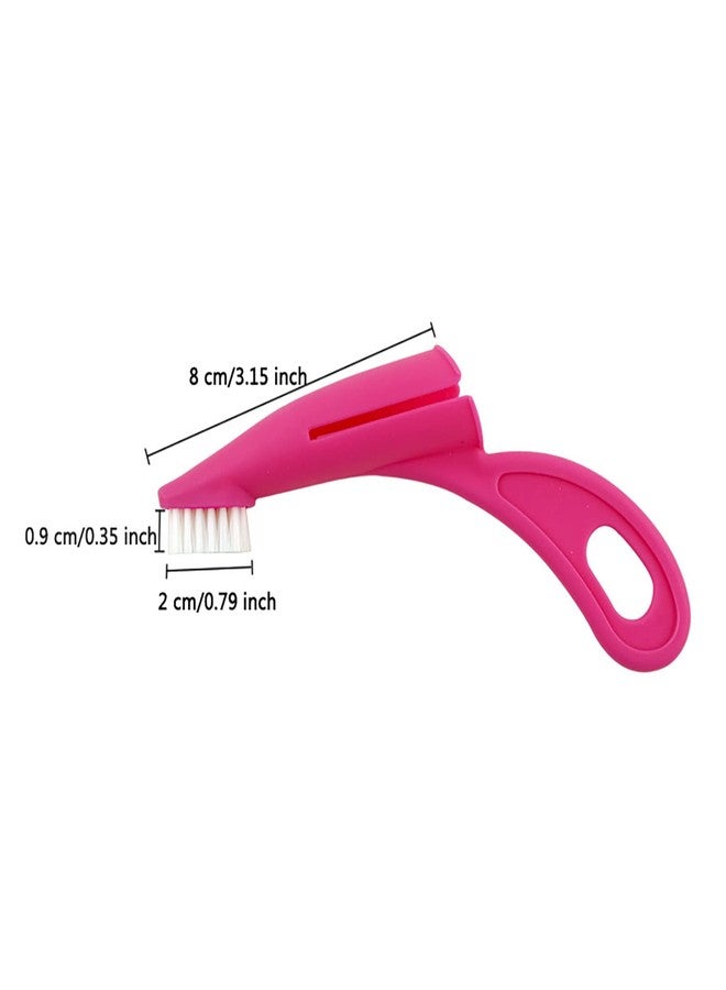 Naroote Dog Toothbrush, Tooth Brushing Kit for Dog Teeth Cleaning - Dental Care for Puppies, Cats & Small Pets, Nylon Remove Ergonomic Dog Finger Toothbrush (Red) - Image 4