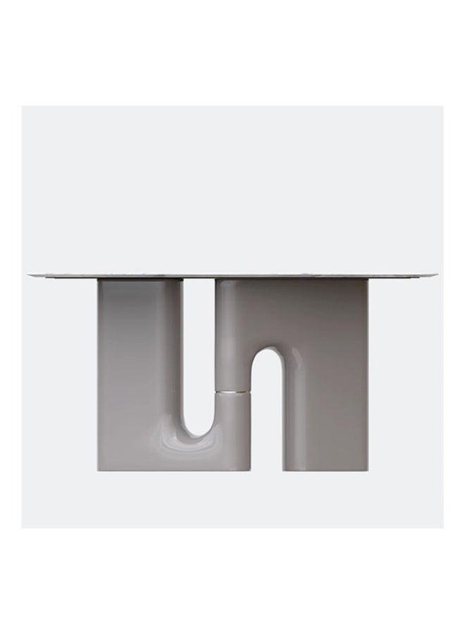 YI ONE Dining Table JC520-1.6M – Rectangular Marble Top with Modern Steel Legs, 4–6 Seater Luxury Dining Table, 1600×850×760 mm - Image 4