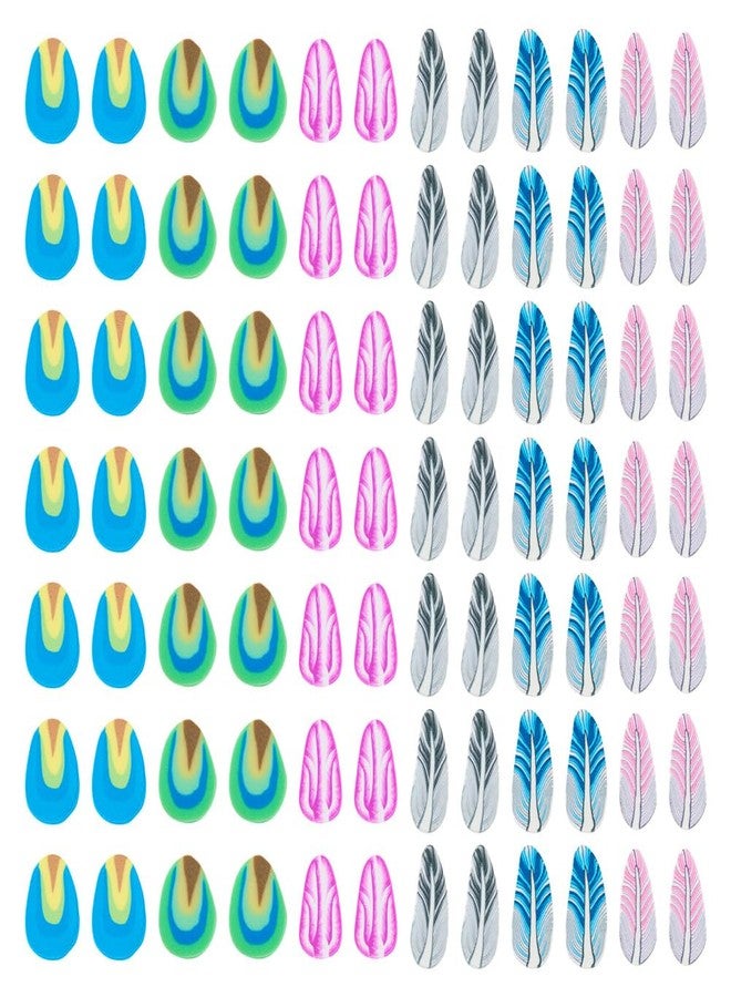 KISSITTY 60G Feather Polymer Clay Slices Feather Fake Sprinkles Nail Art Decoration Slice for DIY Nail Art Resin Jewelry Crafts - Image 1