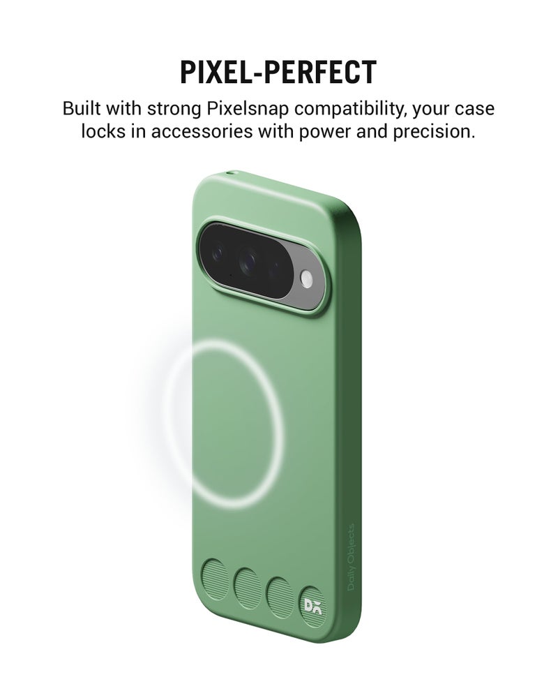 DailyObjects غطاء حماية مغناطيسي كلاسيكي من DailyObjects لجوجل بيكسل 10 | متوافق مع المغناطيس | حماية الكاميرا والجسم | مقاوم للخدوش | حماية هجينة مزدوجة | شحن لاسلكي - أخضر نعناعي - Image 5