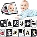 Infinno Black and White Baby Books for Newborn Tummy Time Mirror Sensory Toys Soft Montessori Toy for Infant Visual Stimulation Brain Development Early Learning High Contrast Toys for 06 Months - Image 3