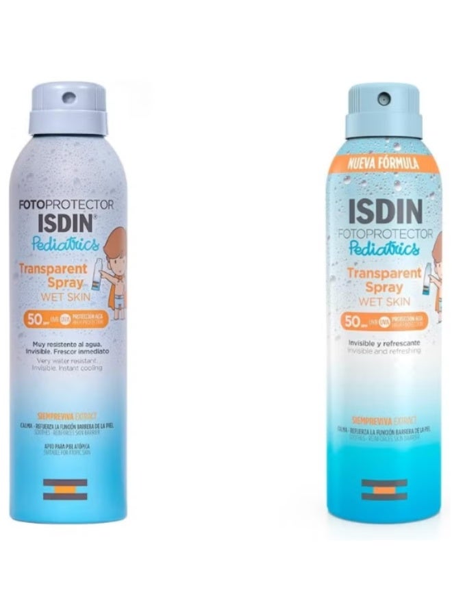 ISDIN Fotoprotector Wet Skin Trans Spr 50+ 250Ml Pediatrics - Image 2