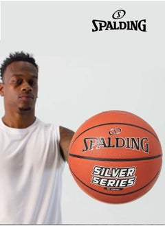 SPALDING Silver Series Basketball Ball  Size 07  - Image 2