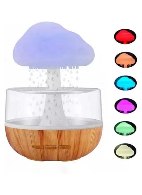 Rain Cloud Diffuser Water Drip Sound Rain Cloud Humidifier 450ml Essential Oil Diffuser with 7 Colors LED Lights,Nano Mist Essential Oil Diffuser & Humidifier for Home Office Room Kids Room & Home