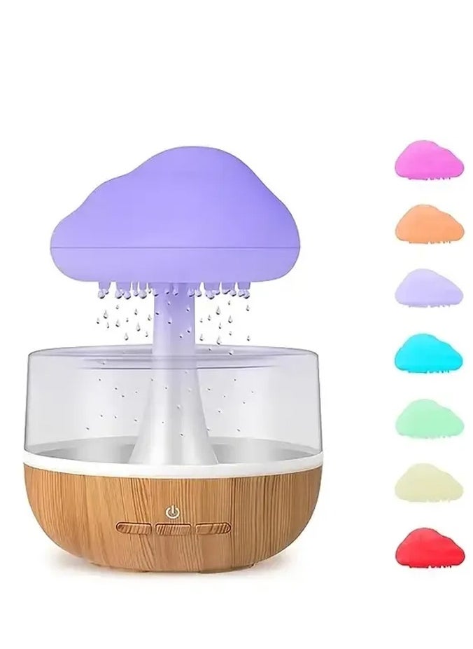 Rain Cloud Diffuser Water Drip Sound Rain Cloud Humidifier 450ml Essential Oil Diffuser with 7 Colors LED Lights,Nano Mist Essential Oil Diffuser & Humidifier for Home Office Room Kids Room & Home