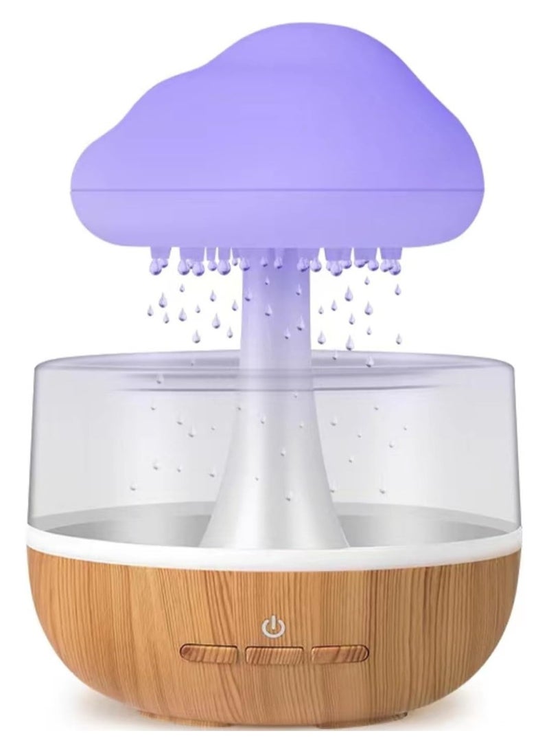 Rain Cloud Diffuser Water Drip Sound Rain Cloud Humidifier 450ml Essential Oil Diffuser with 7 Colors LED Lights,Nano Mist Essential Oil Diffuser & Humidifier for Home Office Room Kids Room & Home
