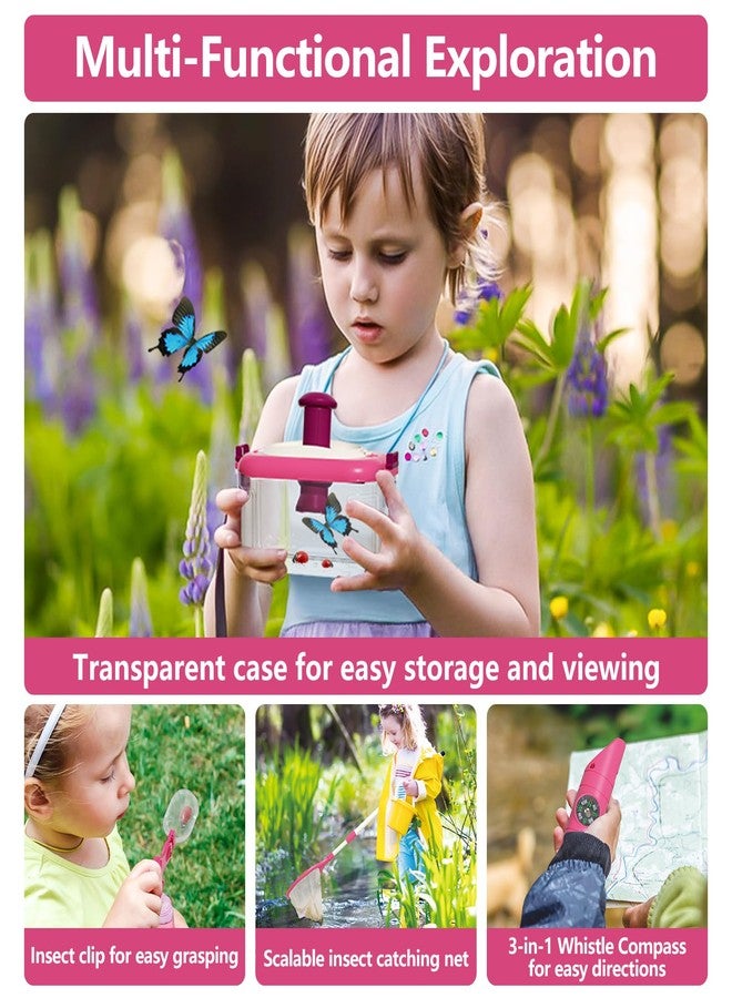 KOALA DIARY Children's Outdoor Adventure Kit,with Bug Catching Net, Explorer Compass with Whistle, Magnifying Glass Viewer, and Kids Binoculars, for Boys & Girls Ages 3+ - Image 4