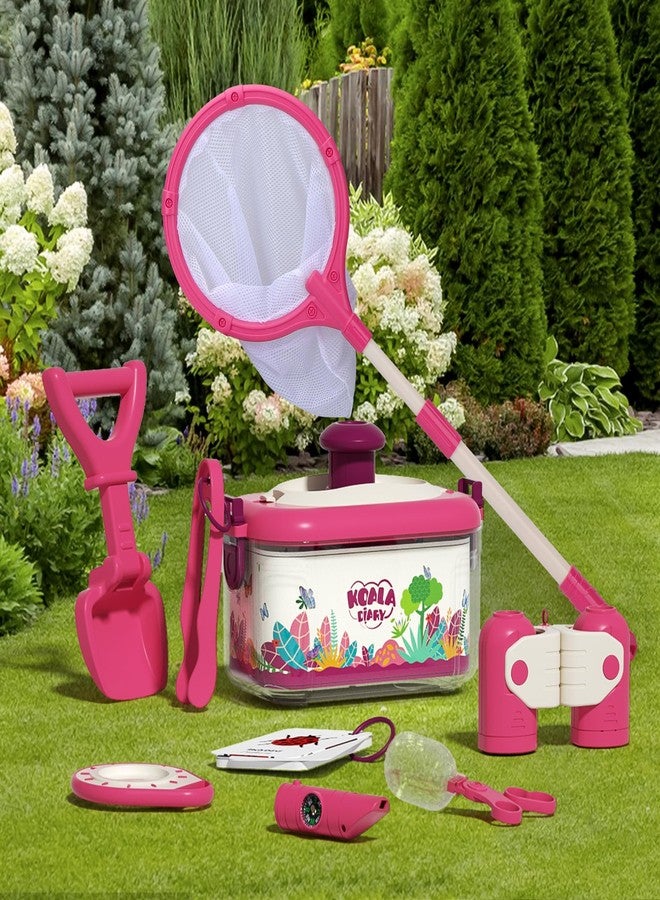 KOALA DIARY Children's Outdoor Adventure Kit,with Bug Catching Net, Explorer Compass with Whistle, Magnifying Glass Viewer, and Kids Binoculars, for Boys & Girls Ages 3+ - Image 2