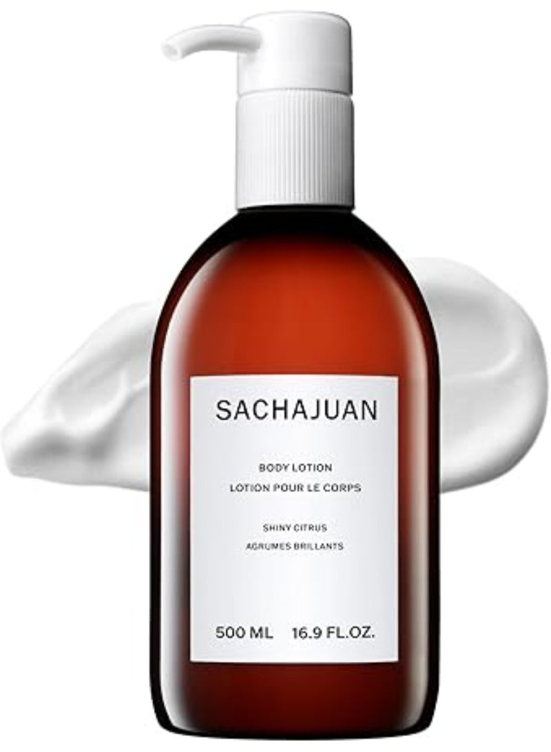 Sachajuan Body Lotion Shiny Citrus 500ml – Lightweight Hydration for Dry Body Skin, Shea Butter & Lemon, Non-Greasy Moisture for Flakiness Relief 500ml - Image 2