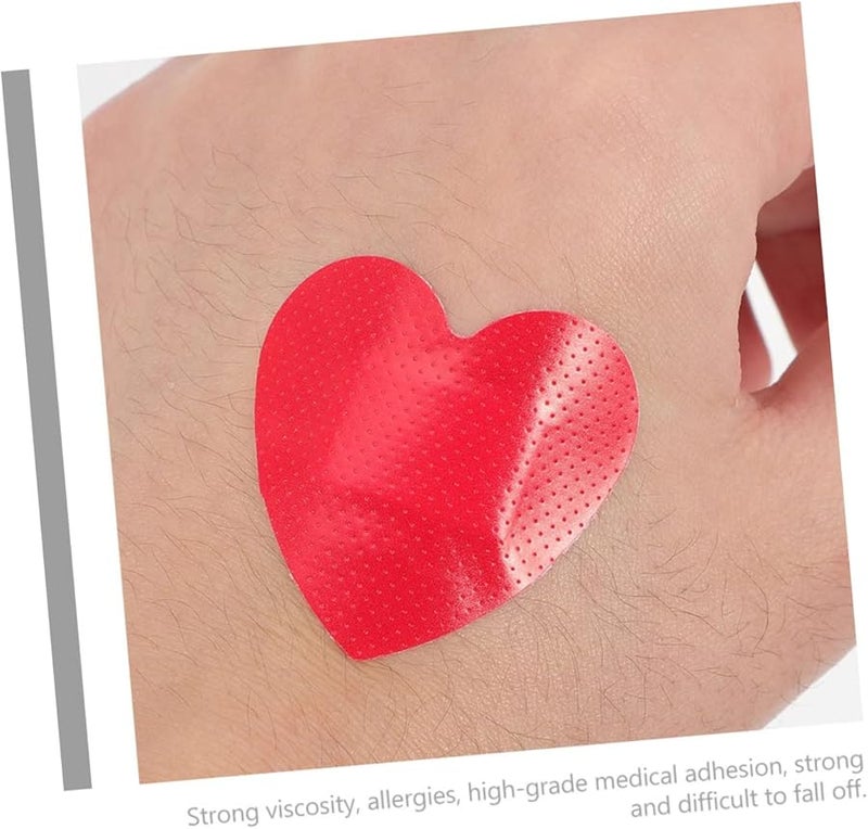 ضمادات الجروح القابلة للتنفس على شكل قلب 30 ورقة مادة البولي إيثيلين المرنة للإسعافات الأولية - Image 5