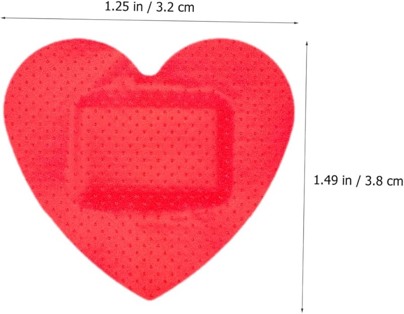 ضمادات الجروح القابلة للتنفس على شكل قلب 30 ورقة مادة البولي إيثيلين المرنة للإسعافات الأولية - Image 3