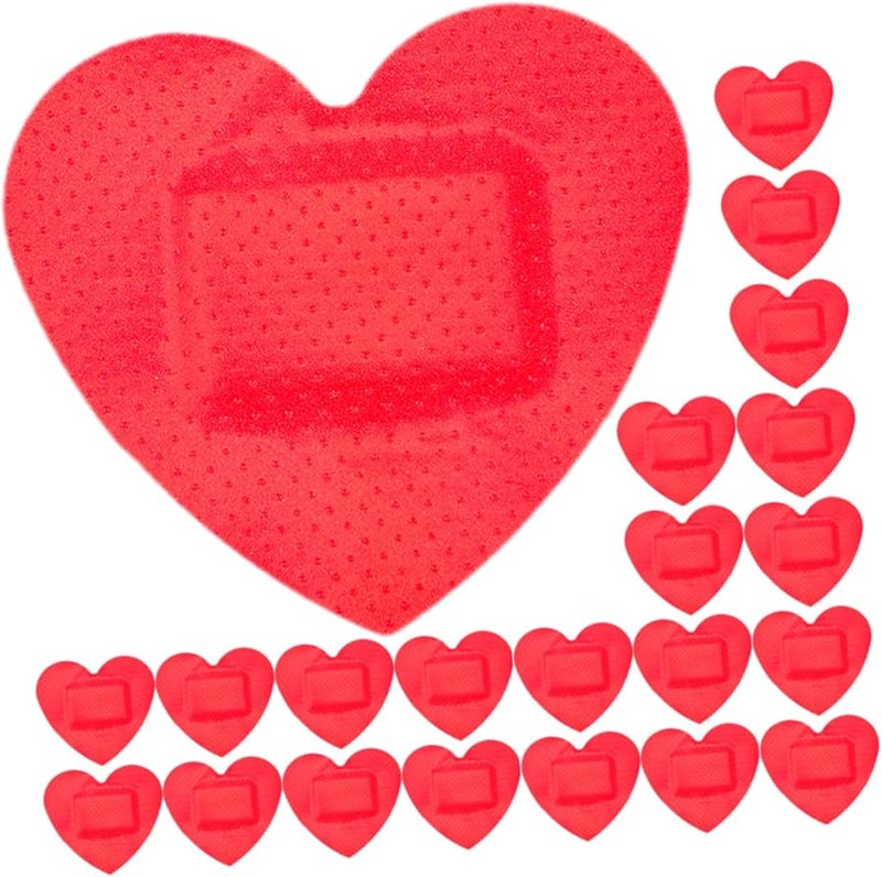 ضمادات الجروح القابلة للتنفس على شكل قلب 30 ورقة مادة البولي إيثيلين المرنة للإسعافات الأولية - Image 2