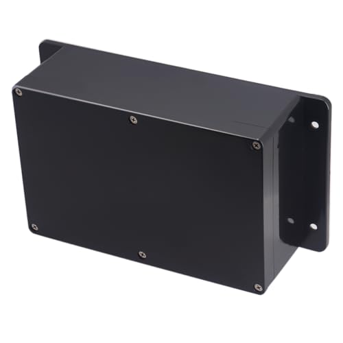 Otdorpatio Project Box ABS Plastic Black Electrical Boxes IP65 Waterproof DIY Electronic Junction Box Power Enclosure with Fixed Ear 9.1x5.9x3.4inch (230x150x87 mm) - Image 1