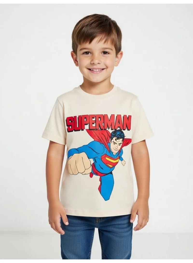 SUPERMAN Superman | Boys Short Sleeve T-Shirt | Navy