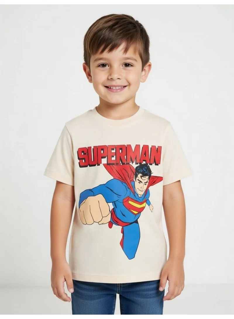 SUPERMAN Superman | Boys Short Sleeve T-Shirt | Navy