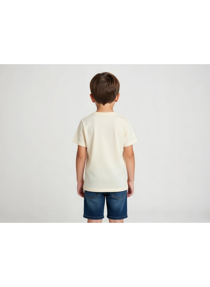 سوبر مان سوبرمان | تي شيرت بأكمام قصيرة للأولاد | كحلي - Image 4