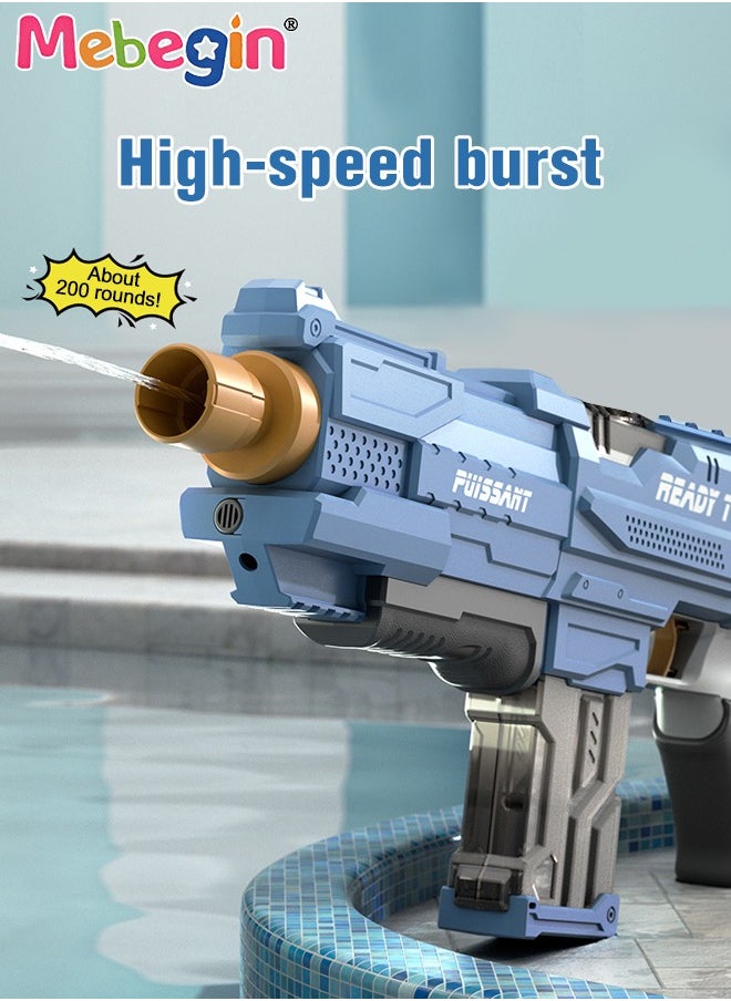 MEBEGIN 44cm Water Gun, Large Capacity Electric Water Gun, Water Pistol with Long Rang and 360ml Water Storage Capacity, Suitable for Swimming Pool Party, Family Fun, Camping and Outdoor Activities, Ideal Gift for Kids  - Image 4