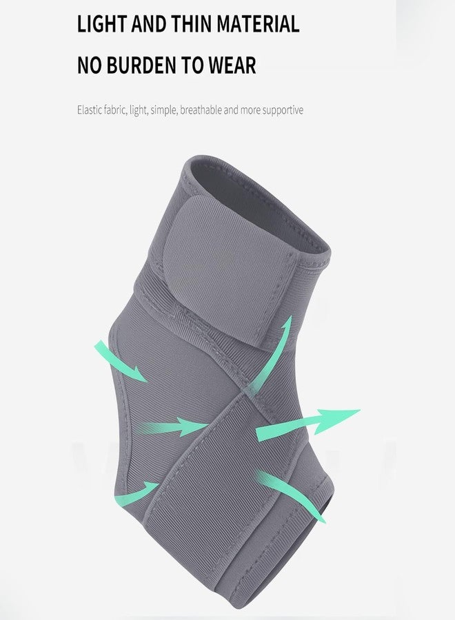 Dr Helix Ankle Binder Grey for Pain Relief | Compression Ankle Wrap Designed to Improve Balance, Reduce Fatigue and Support Everyday Movement (Size - L, Grey) - Image 3