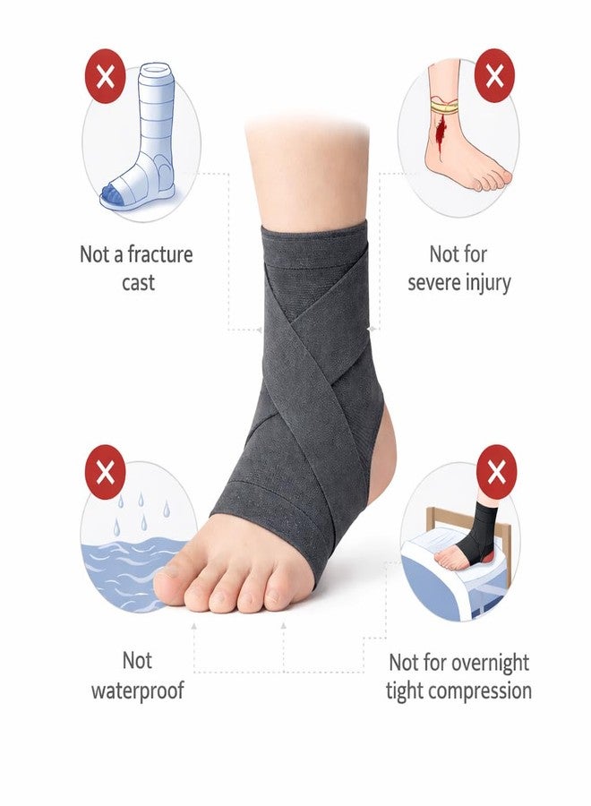 Dr Helix Ankle Binder Grey for Pain Relief | Compression Ankle Wrap Designed to Improve Balance, Reduce Fatigue and Support Everyday Movement (Size - L, Grey) - Image 4