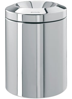 brabantia BRABANTIA Flame Guard Waste Paper Bin 7 litre  Brilliant Steel  - Image 2