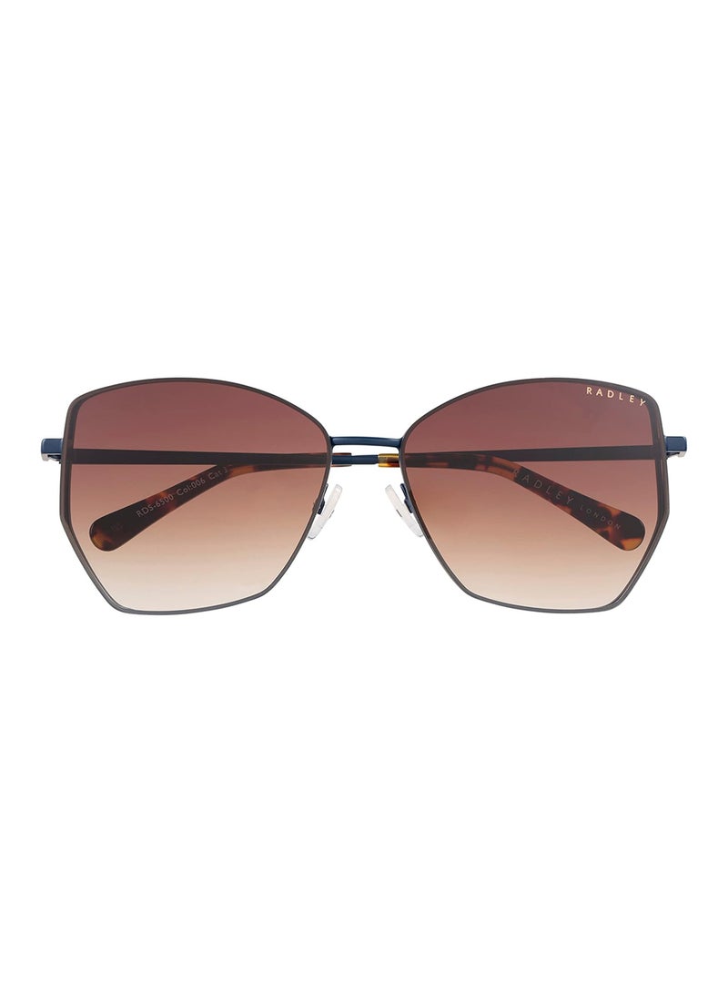 Radley نظارات شمسية نسائية كبيرة الحجم على شكل فراشة RDS-6500 سوداء 60 مم - Image 2
