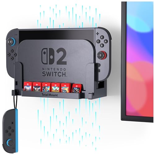 TotalMount Wall Mount for Nintendo Switch 2 (Mounts Switch 2 by TV) – Switch 2 Black - Image 1