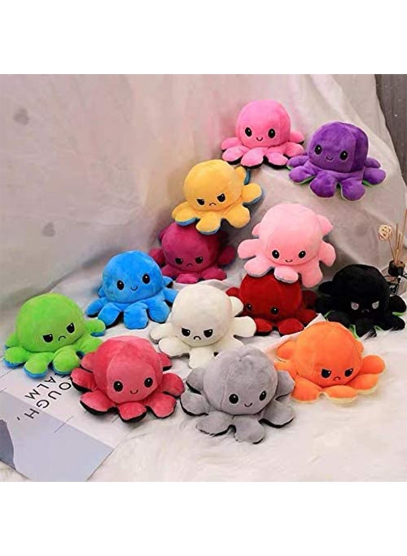 GT-Wheel Cute Doublesided Octopus Flip Plushie Reversible Plush Stuffed Animals Doll Creative Toy  - Image 2