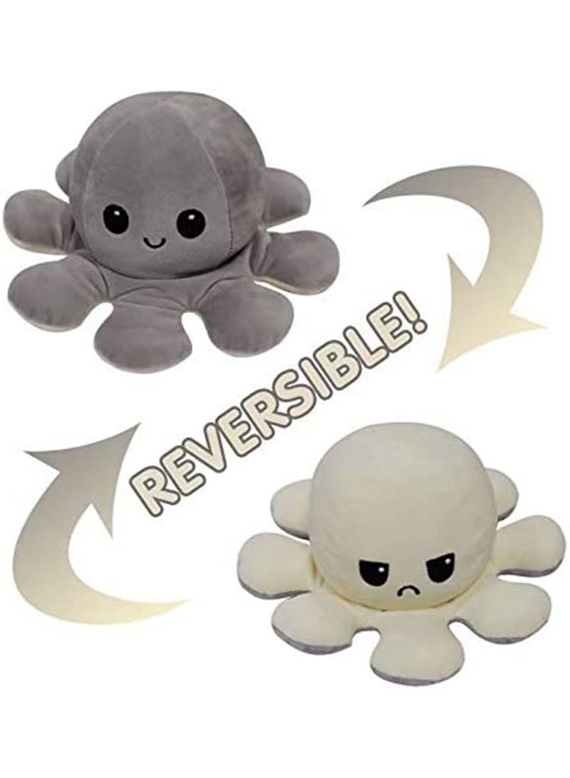 GT-Wheel Cute Doublesided Octopus Flip Plushie Reversible Plush Stuffed Animals Doll Creative Toy  - Image 1