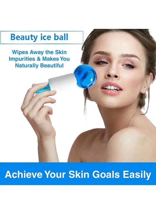 Zureni Facial Ice Globes For Face & Eye Puffiness Relief Reduce Fine Lines And Wrinkles (Blue)  - Image 4